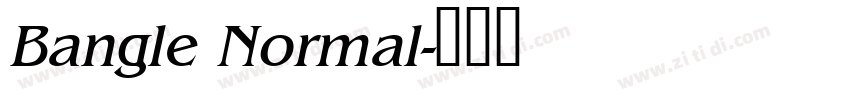 Bangle Normal字体转换
